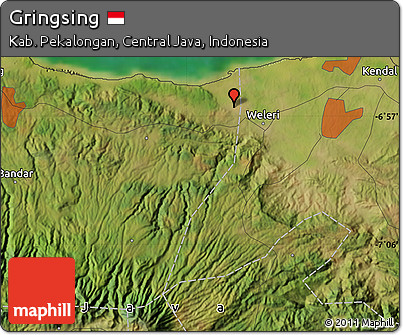 Satellite Map of Gringsing