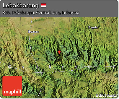 Satellite Map of Lebakbarang