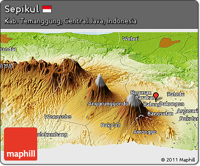 Physical Panoramic Map of Sepikul