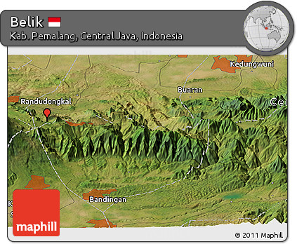 Satellite Panoramic Map of Belik