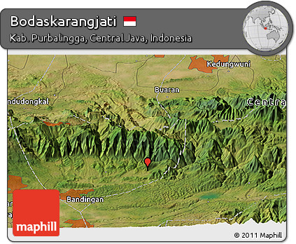 Satellite Panoramic Map of Bodaskarangjati