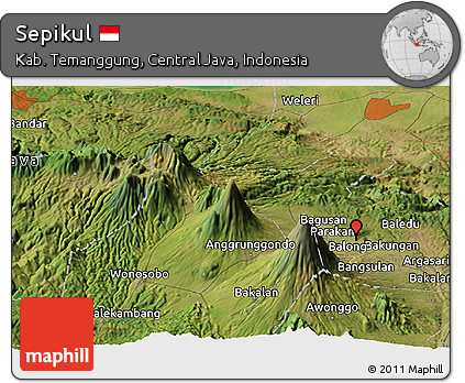 Satellite Panoramic Map of Sepikul