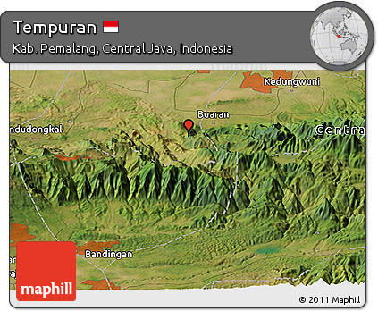Satellite Panoramic Map of Tempuran