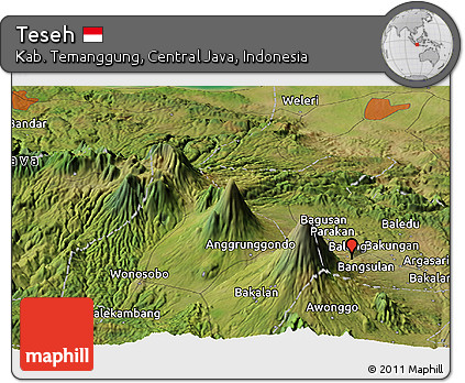 Satellite Panoramic Map of Teseh