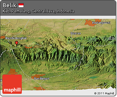 Satellite Panoramic Map of Belik