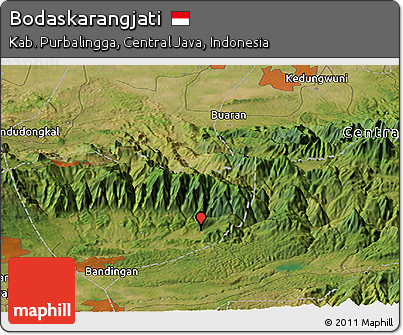 Satellite Panoramic Map of Bodaskarangjati