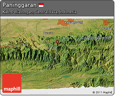 Satellite Panoramic Map of Paninggaran
