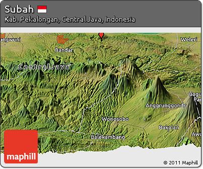 Satellite Panoramic Map of Subah