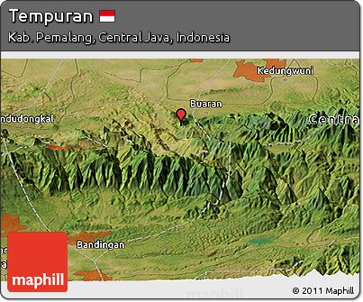 Satellite Panoramic Map of Tempuran
