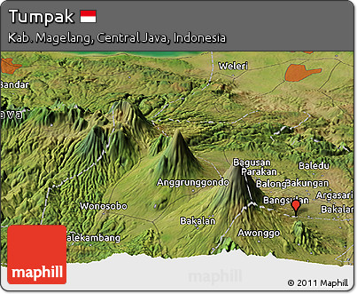 Satellite Panoramic Map of Tumpak