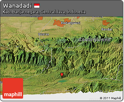 Satellite Panoramic Map of Wanadadi