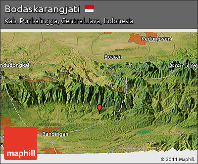 Satellite Panoramic Map of Bodaskarangjati