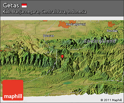 Satellite Panoramic Map of Getas
