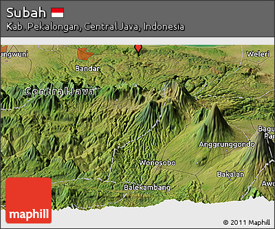 Satellite Panoramic Map of Subah