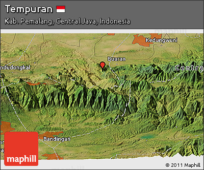 Satellite Panoramic Map of Tempuran