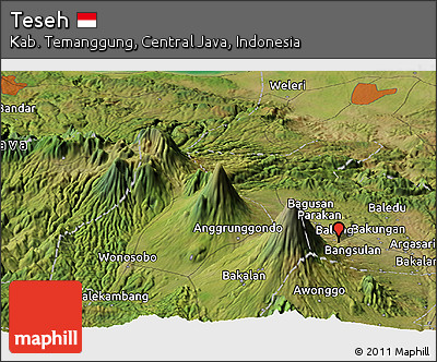 Satellite Panoramic Map of Teseh