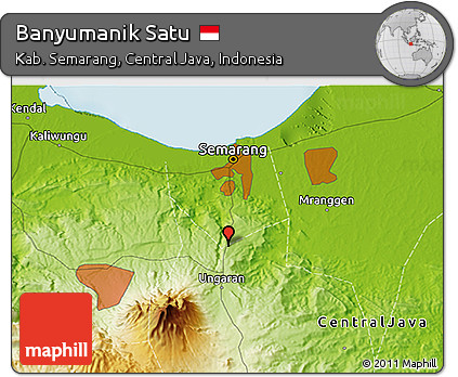 Physical 3D Map of Banyumanik Satu