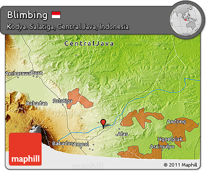 Physical 3D Map of Blimbing