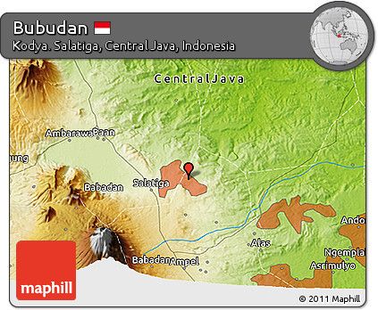 Physical 3D Map of Bubudan