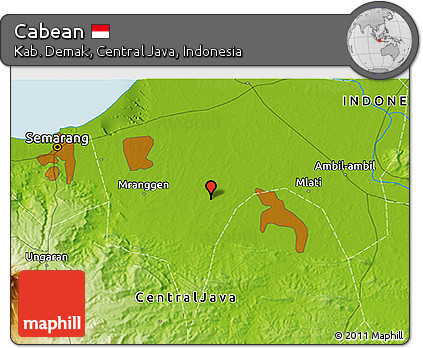 Physical 3D Map of Cabean