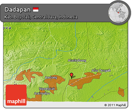 Physical 3D Map of Dadapan