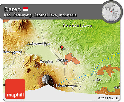 Physical 3D Map of Daren
