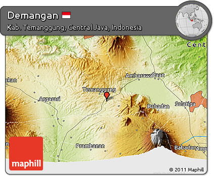 Physical 3D Map of Demangan