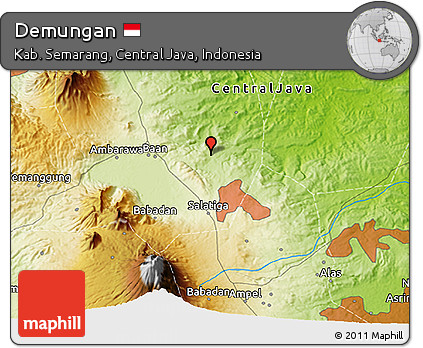 Physical 3D Map of Demungan