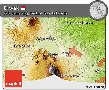 Physical 3D Map of Diwak