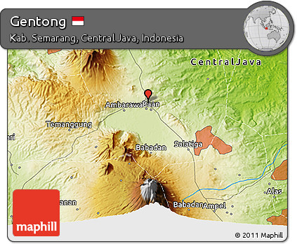 Physical 3D Map of Gentong