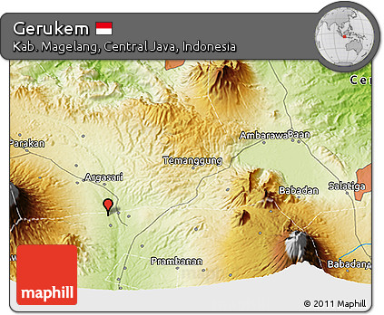 Physical 3D Map of Gerukem