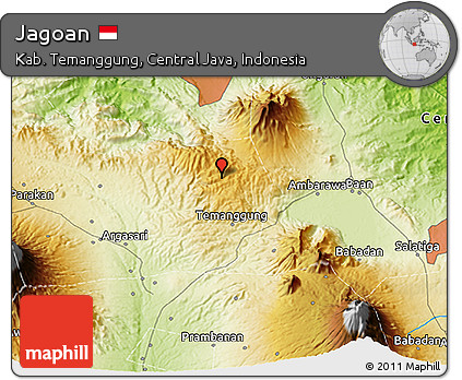 Physical 3D Map of Jagoan