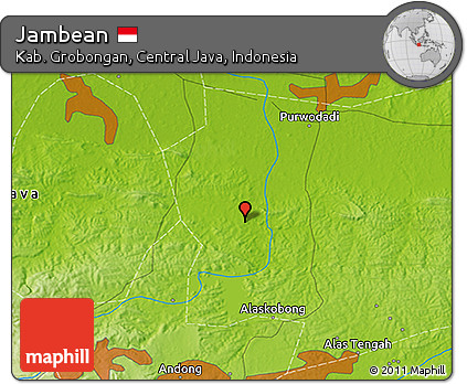 Physical 3D Map of Jambean
