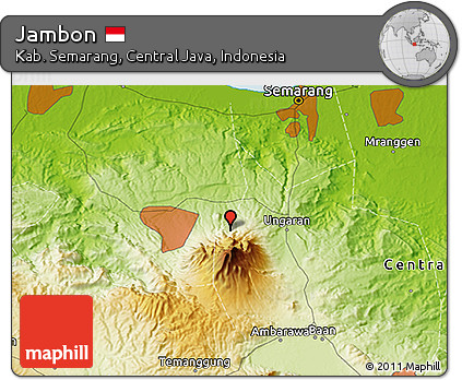 Physical 3D Map of Jambon