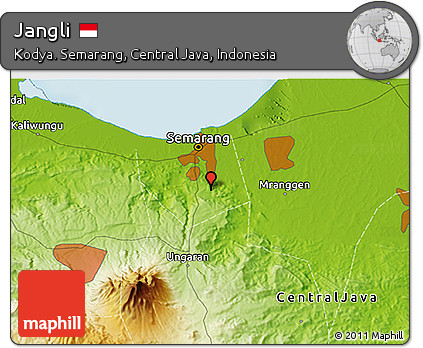 Physical 3D Map of Jangli
