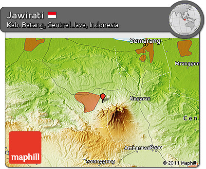 Physical 3D Map of Jawirati