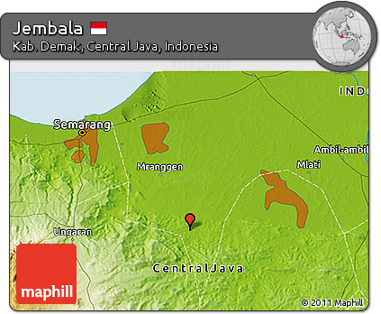 Physical 3D Map of Jembala