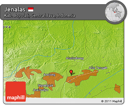 Physical 3D Map of Jenalas