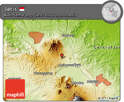 Physical 3D Map of Jetis