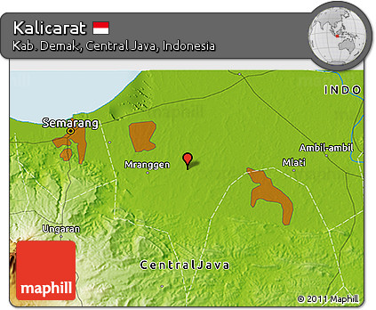 Physical 3D Map of Kalicarat