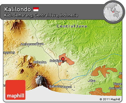 Physical 3D Map of Kalilondo