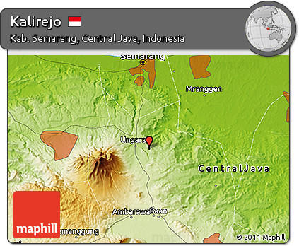 Physical 3D Map of Kalirejo