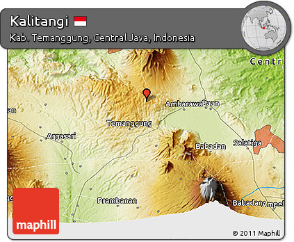 Physical 3D Map of Kalitangi