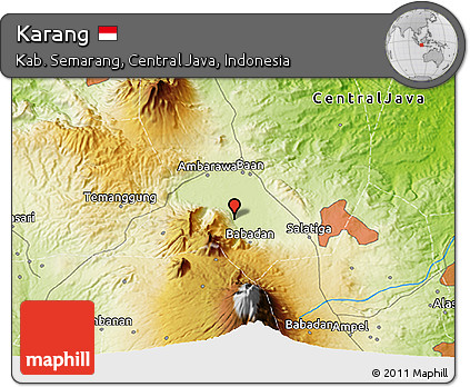 Physical 3D Map of Karang