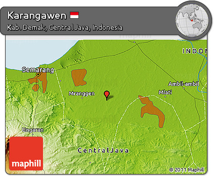 Physical 3D Map of Karangawen