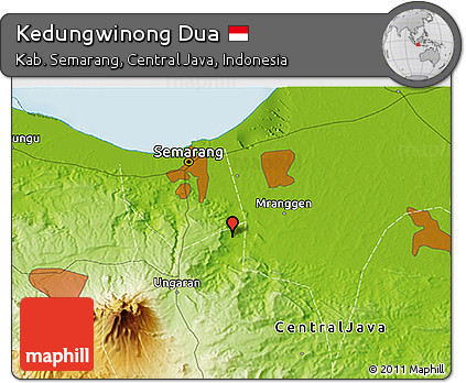 Physical 3D Map of Kedungwinong Dua