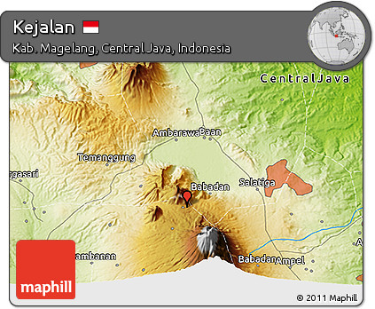 Physical 3D Map of Kejalan