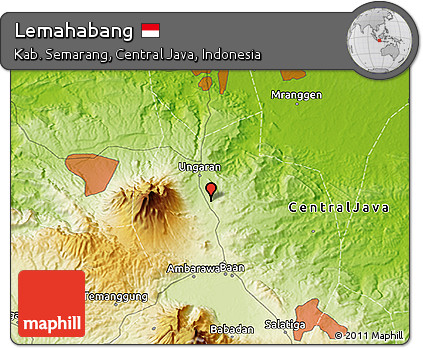 Physical 3D Map of Lemahabang