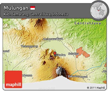 Physical 3D Map of Mulungan