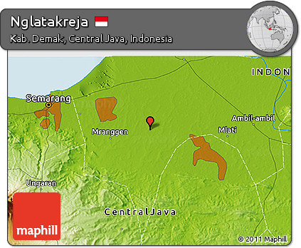 Physical 3D Map of Nglatakreja